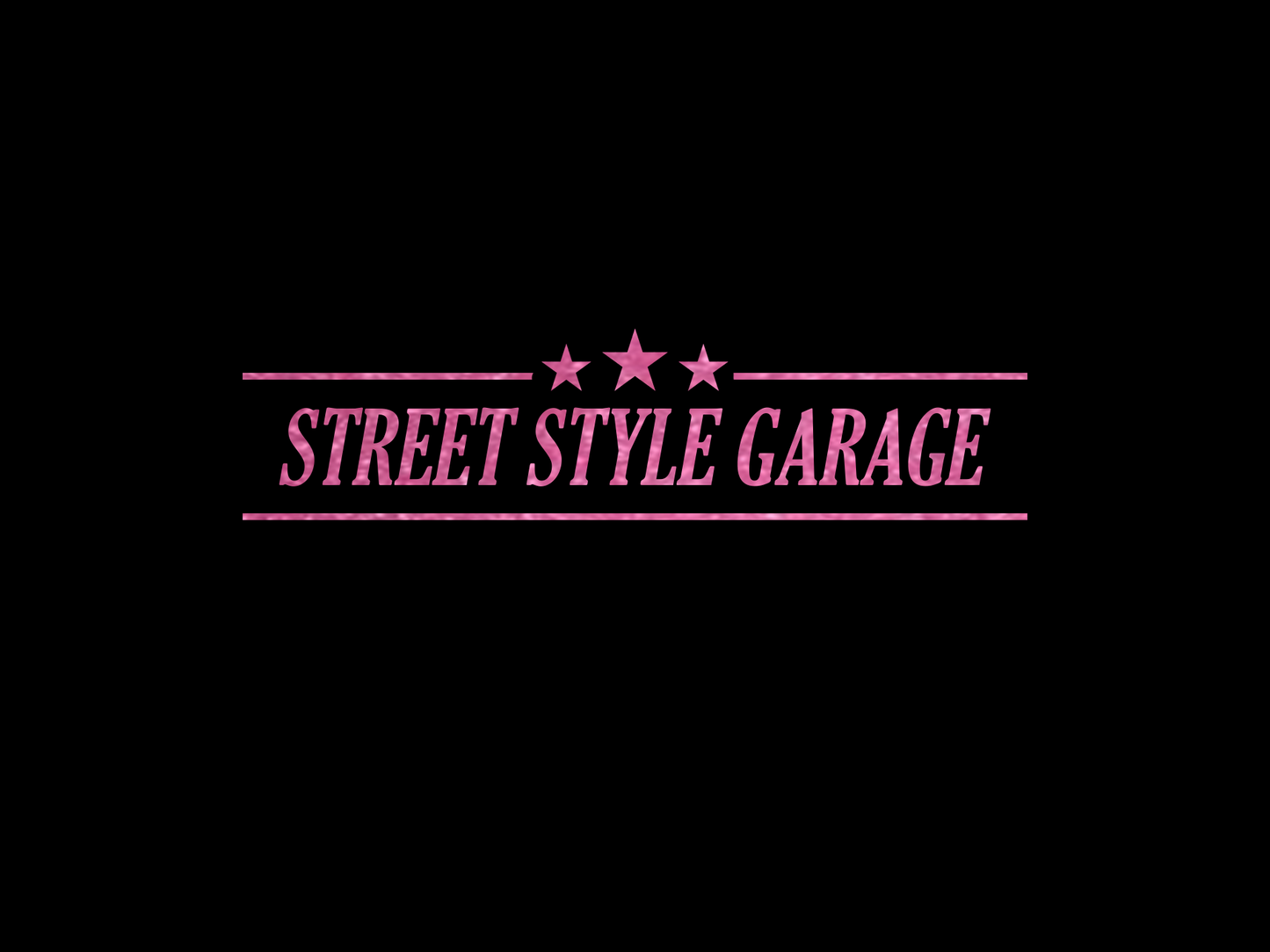 STREET STYLE GARAGE LOGO BANNER DIECUT STICKER