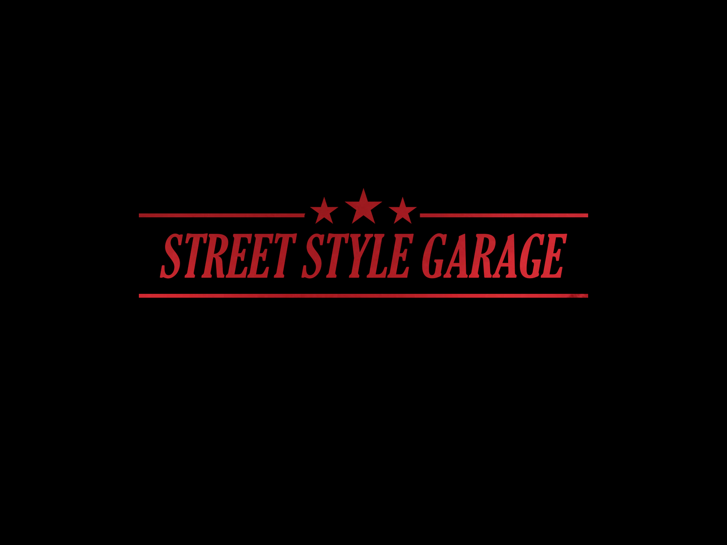 STREET STYLE GARAGE LOGO BANNER DIECUT STICKER