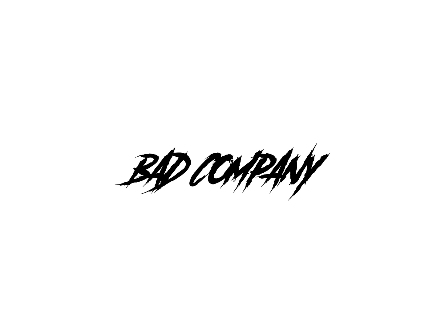 BAD COMPANY DIECUT STICKER
