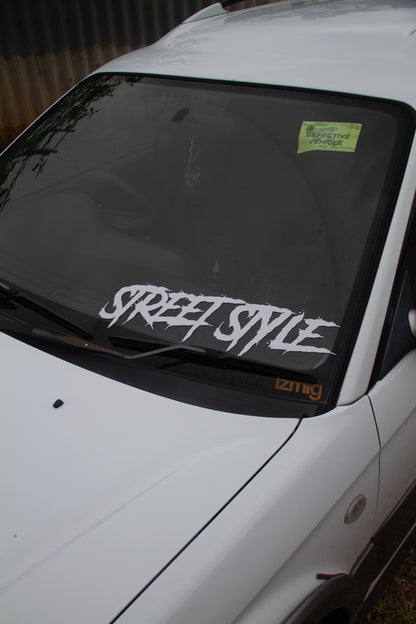 STREET STYLE GRUNGE BANNER DIECUT STICKER