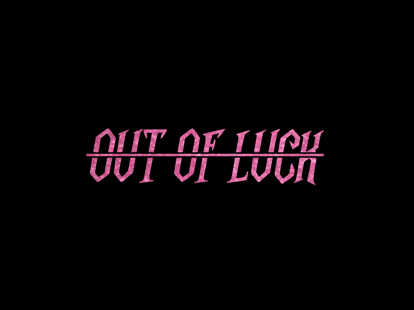 OUT OF LUCK DIECUT STICKER