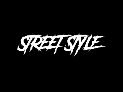 STREET STYLE GRUNGE BANNER DIECUT STICKER