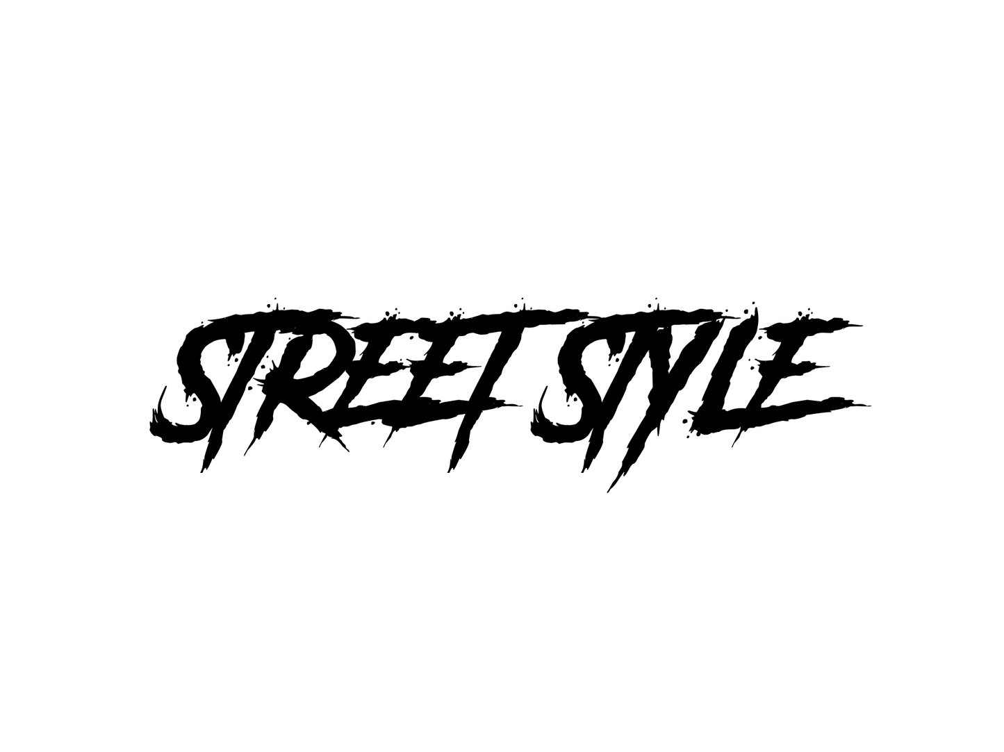 STREET STYLE GRUNGE BANNER DIECUT STICKER